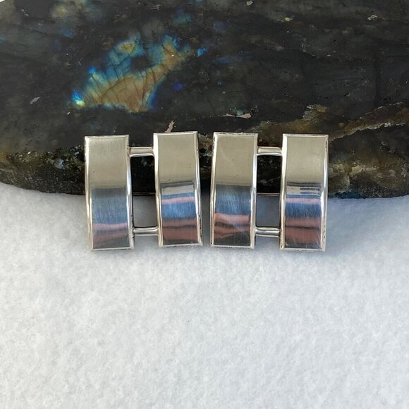 VTG Sterling Silver 925 WW2 Shold-R-Form Military US Army Captain Insignia Pins - Picture 2 of 16